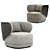 Cosmo HAP Armchair: Contemporary Elegance for Your Space 3D model small image 4
