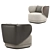 Cosmo HAP Armchair: Contemporary Elegance for Your Space 3D model small image 5