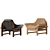 OJAI Lounge Chair: Effortlessly Chic Armchair for Modern Interiors 3D model small image 3