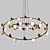 Elegant April Ring Pendant Light 3D model small image 2