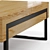 Milla & Milli Offset Coffee Table: Sleek Style for Modern Living 3D model small image 2