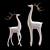 Elegant Deer Sculptures - 3D Max 2015 3D model small image 1