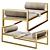 Golden Avenue Daybed: Stylish and Elegant 3D model small image 3