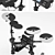 Compact Electronic Drum Set Tama Iron Cobra 3D model small image 5