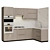 Modern Lifestyle Kitchen with Miele and Kaiser Technologies 3D model small image 1