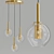 Gold Sphere Pendant Lamp 3D model small image 4