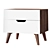 Modern Karen Bedside Table 3D model small image 1