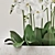 Elegant Orchid Arrangement 3D model small image 2