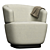 SOPHIE Armchair: Timeless Elegance 3D model small image 1