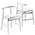 Elegant Emilia Chair: Meridiani 3D model small image 3