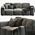 Sleek Sietl Xoff Sofa 3D model small image 2