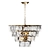 Gold Crystal Chandelier 3D model small image 1