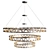 Elegant Eiff Pendant Light 3D model small image 1