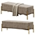 Ivor Upholstered Bench: Sophisticated and Stylish 3D model small image 3