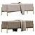 Ivor Upholstered Bench: Sophisticated and Stylish 3D model small image 4
