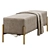 Ivor Upholstered Bench: Sophisticated and Stylish 3D model small image 5