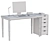 Sleek Office Desk Set 3D model small image 5