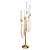 Glamour Gold Crystal Floor Lamp 3D model small image 1