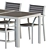 Modern Outdoor Table and Chairs Set 3D model small image 3