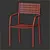 Modern Outdoor Table and Chairs Set 3D model small image 6