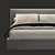 Modern West Elm Shelter Bed 3D model small image 2