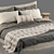 Luxurious Cozy Bed: Zara Home Linen Bedding & Bedhead 3D model small image 5