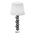 Elegant White Table Lamp 3D model small image 1