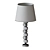 Elegant White Table Lamp 3D model small image 2