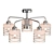 Sleek Chrome Ceiling Chandelier 3D model small image 5