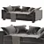 Andromeda Luxury Sofa 3D model small image 2