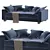 Andromeda Luxury Sofa 3D model small image 4