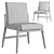Elegant Alena Dining Chair 3D model small image 5