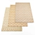  4-Piece Carpet Set with Textures - Random Assortment 3D model small image 1