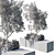 Urban Green Benches Collection: Plants & Trees 3D model small image 6