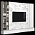 Versatile TV Wall with Customizable Modules 3D model small image 3