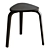 Minimalist Birch Stool: Ikea KYRRE 3D model small image 7