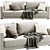 Bristol Poliform: Stylish & Compact Sofa 3D model small image 1