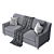 Birchlane Modern Sofa: Stylish and Comfortable 3D model small image 2