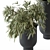 Fresh Green Branch Bouquet 3D model small image 2