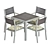 Modern Outdoor Dining Set 3D model small image 1