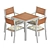 Modern Outdoor Dining Set 3D model small image 2