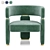 Fendi Casa Margaret Small Armchair: Elegant and Luxurious Seating 3D model small image 6