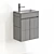 Sleek Zen Bathroom Sink 3D model small image 2