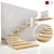 Elegant Staircase Design 3D model small image 1
