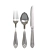 Elegant Stainless Steel Cutlery 3D model small image 2