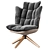 Husk Lounge Chair: Modern Comfort 3D model small image 1