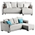 Fusion Furman Corner Sofa: Sleek and Versatile 3D model small image 1