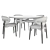 Elegant Modern Dining Set: Oleandro Chair & Abrey Table 3D model small image 3