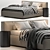 Minimalist Comfort Bed 3D model small image 7