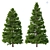 Norway Spruce Set - Realistic 3D Tree Models 3D model small image 1